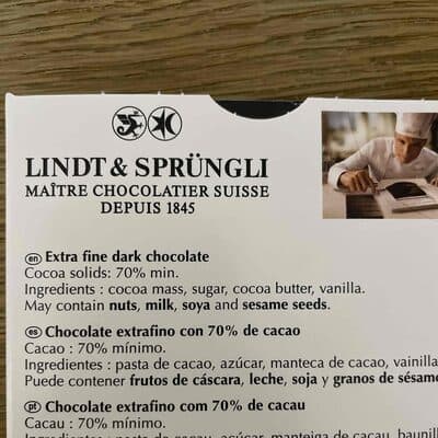 Lindt EXCELLENCE Dark 70% Cocoa