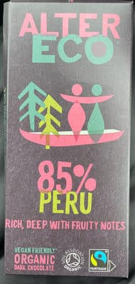 Alter Eco 85% Peru Dark Chocolate