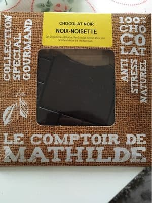 Chocolat noir noix-noisette caramelisee