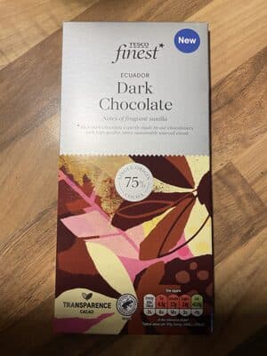 Ecuador dark chocolate 75%