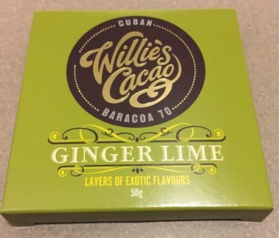 Ginger lime by Unknown Maker - 70% chocolate bar