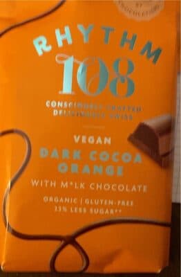 Dark Cocoa Orange by Rhythm 108 - 70% chocolate bar