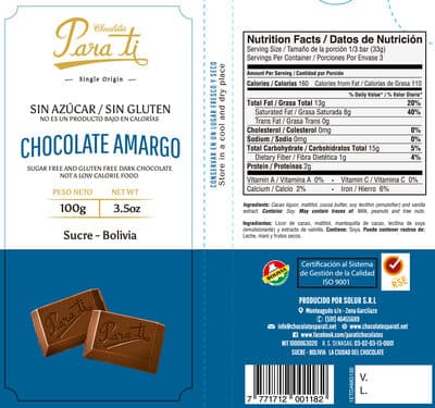 Chocolate Amargo