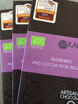 Raspberries and dark chocolate