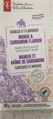 Mango & Cardamom Flavour Dark Chocolate