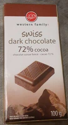 72% Cocoa Swiss Dark Chocolate
