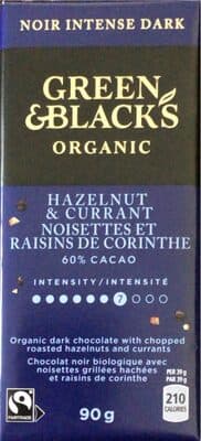 60% Cacao Hazelnut & Currant Dark Chocolate