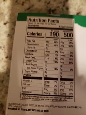 Sugar Free Dark Chocolate 90% Cacao