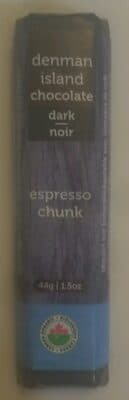 Espresso Chunk Dark Chocolate by Denman Island Chocolate - 70% chocolate bar