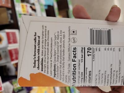 Organic Orange Dark Chocolate
