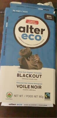 85% Classic Blackout Organic Dark Chocolate