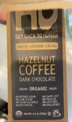 Hazelnut Coffee Dark Chocolate Bar