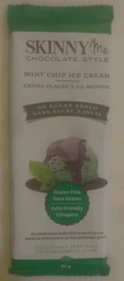 Mint Chip Ice Cream No Added Sugar Dark Chocolate Style Bar