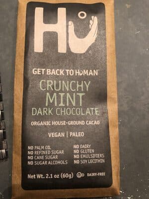 Crunchy Mint Dark Chocolate Bar
