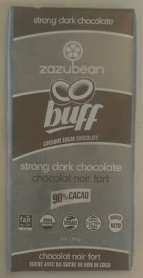 Buff Strong Dark Chocolate by Zazubean - 70% chocolate bar